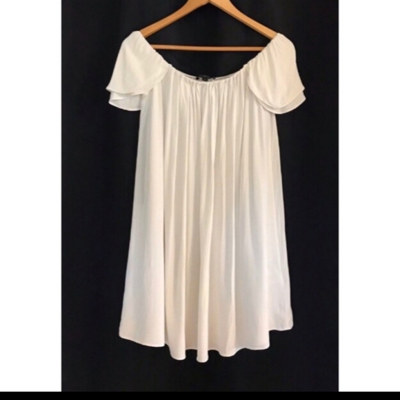 Rachel Zoe Dillion Crepe White Mini Dress - Picture 4 of 8